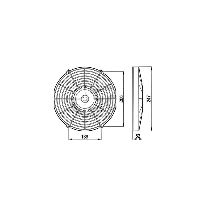 20166091  ELECTROVENTILADOR SOP 225MM 12V