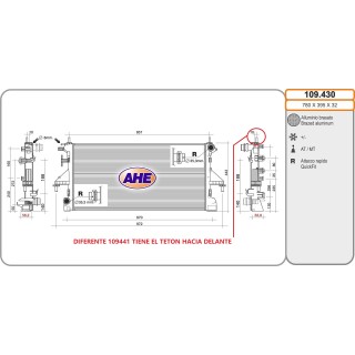 109430  RAD FIAT Ducato (250) 2.3  Multijet  +/-AC  14-