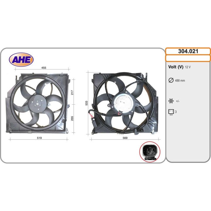 304021 Elettr. BMW E83 X3 2.0/2.5/3.0 09.03-08.08