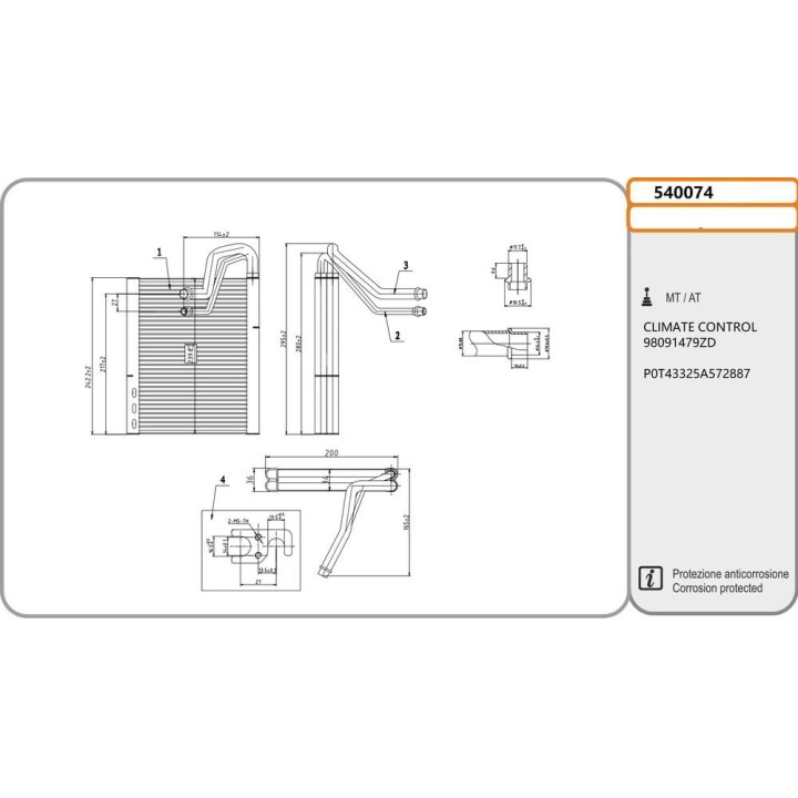 Evap  CITROEN/PEUGEOT C4/308 imp  Valeo 02 09-