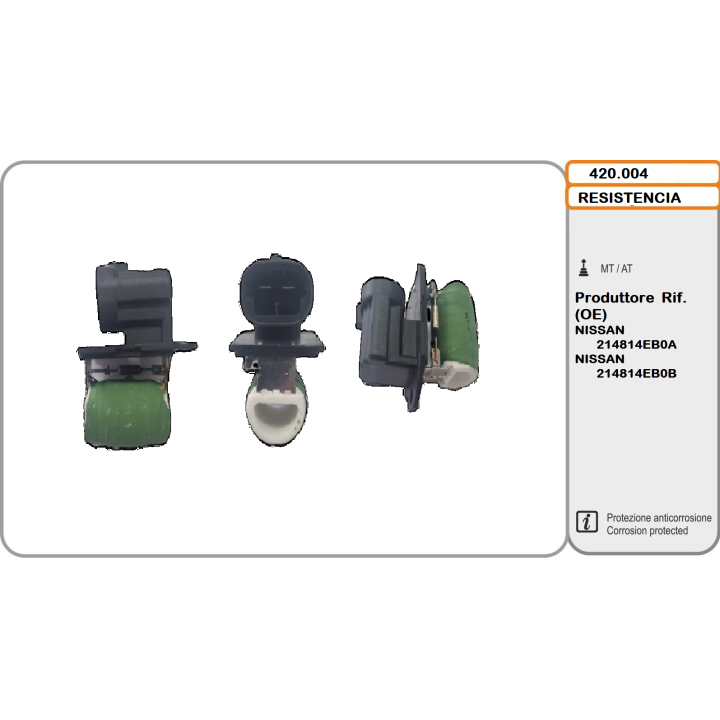 420004  Res. Elettr. Nis./Ren. Qashqai/Kadjar 1.2/1.5dCi/1.6/1.6dCi 11.13-