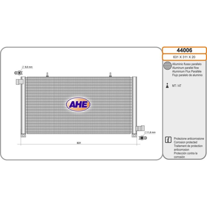 Cond  MERCEDES W463 G 350d/350/500/550 03 18-