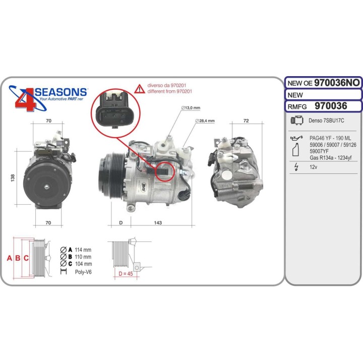 970036  CMP  MERCEDES (S204, S212, W212, CONECTOR  CON  3  PIN