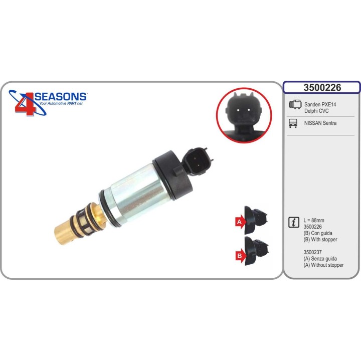 3500226  VALVULA CONTROL COMP Sanden PXE14/Delphi CVC