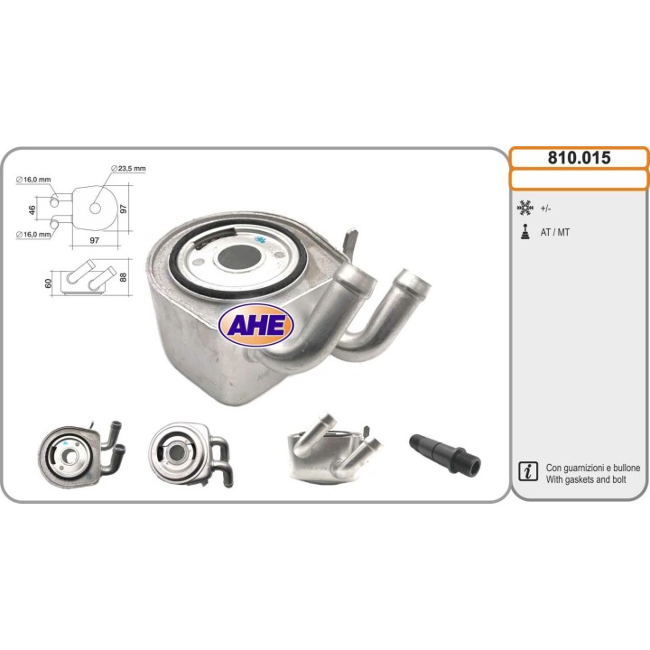 810015  OILCOOLER FORD/JAGUAR MONDEO III/S-PZTYPE/X-TYPE2