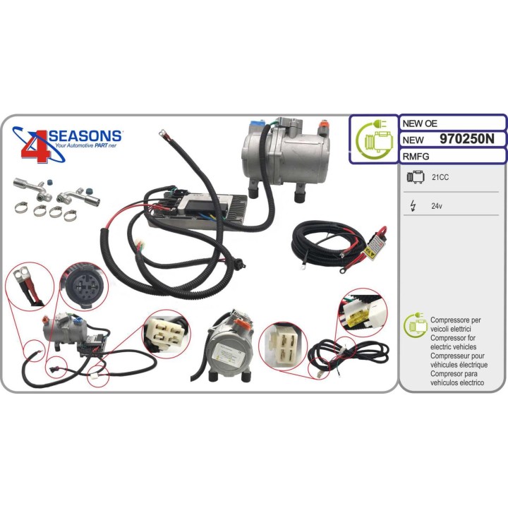 970250N  COMPRESOR ELECTRICO 24V  PARA ACOPLACIONES INSTALACIONES EQUIPOS AIRE ACONDICIONADO