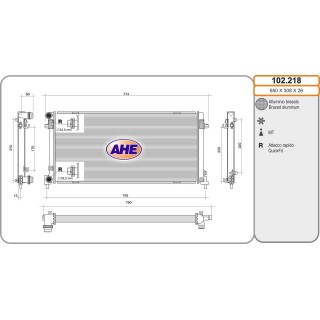 102218  Rad. AUDI/SEAT/SKODA A1/Toledo/Rapid 1.6TDi +/-AC