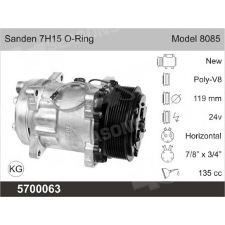 CMP RMFG SANDEN SD7H15 24V PV8 8085