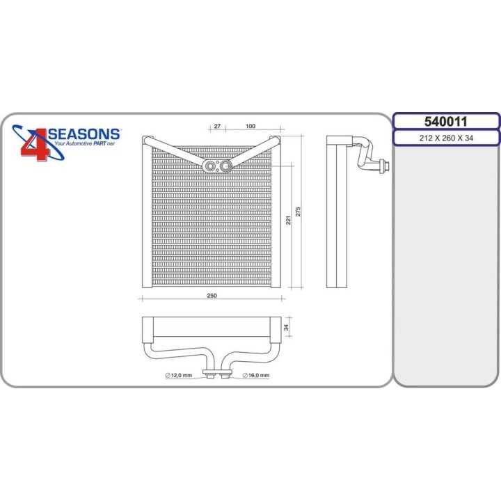 Evap  MITSUBISHI ASX/Outlander 1 8/2 0/2 2Di-D/2 4