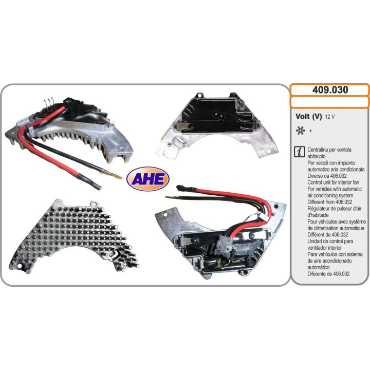 409030 Centr. Vent. Ab. CITROEN/FIAT Evasion/Jumpy/Scudo/Ulysse 06.94-12.06