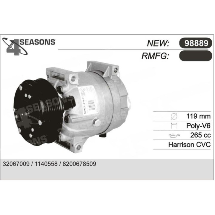 Cmp New OE RENAULT Laguna/Velsatis 1 8/1 9dCi/2 0/