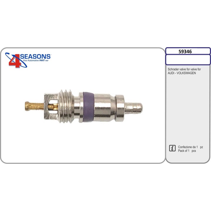 59346  OBUS a spillo 27,5mm x 7,7mm conf.  R134A