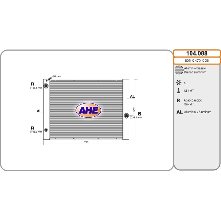 104088  BMW 520 - 525 - 530 - 540 (E60) CON 3 TUBOS