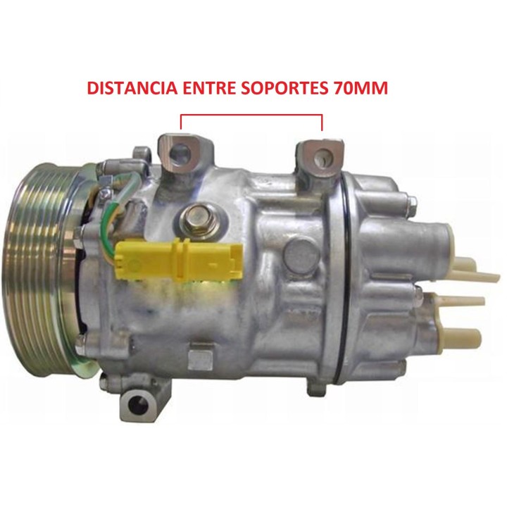 20130564  SD 7V16 A/D PV6 123MM ST5 12V H-B (VTC)  DISTANCIA SOPORTES 70MM