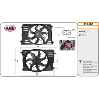 MERCEDES Classe A/B/CLA/GLA/GLB 03 18-  LIN motor 