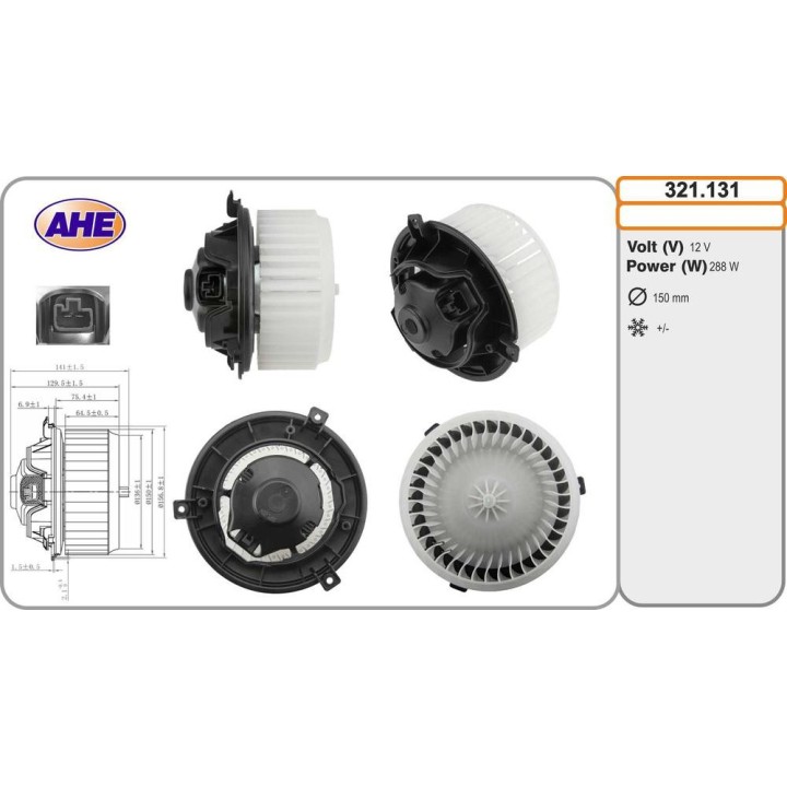 Vent  Abitac  OPEL Corsa B/Combo B/Tigra  AC 03 93