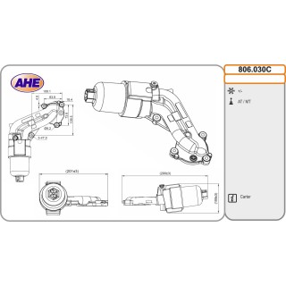 806030C Carter Oilc. CITROEN/PEUGEOT C2/C3/Nemo/1007/206/207 1.1/1.4 06.94-