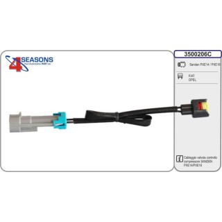 Cablaggio valvola controllo cmp SANDEN PXE14/PXE16