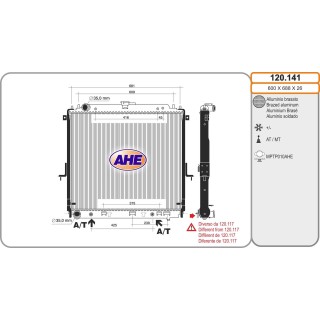 120141  RAD NISSAN Navara 4.0 i V6    AT   AC