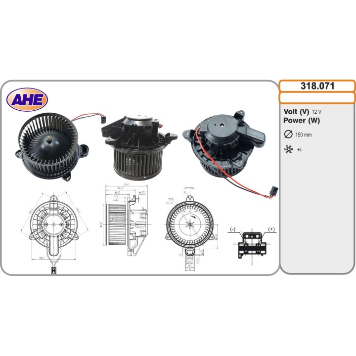 318071 Vent. Abitacolo MERCEDES Classe A/B/CLA/EQA/GLA/GLB 03.18-