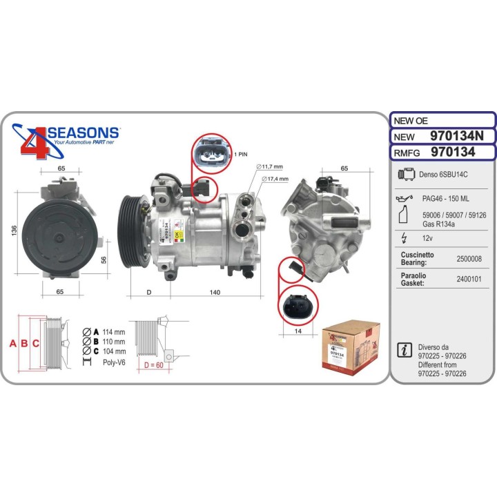 970134  CMP  FIAT/JEEP 500X/Renegade 1.6/1.6D CRD/Mult