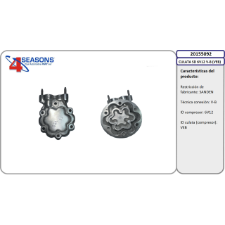20155092  CULATA SD 6V12 V-B (VEB)  