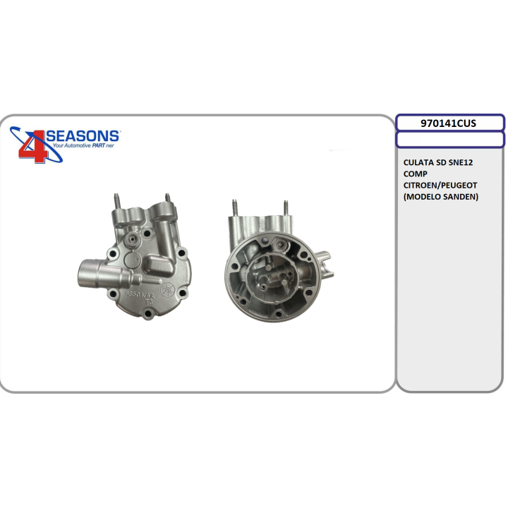 970141CUS CULATA SD SNE12 COMP CITROEN/PEUGEOT (MODELO SANDEN)