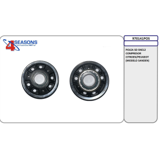 970141POS POLEA SD SNE12 COMP CITROEN/PEUGEOT (MODELO SANDEN)