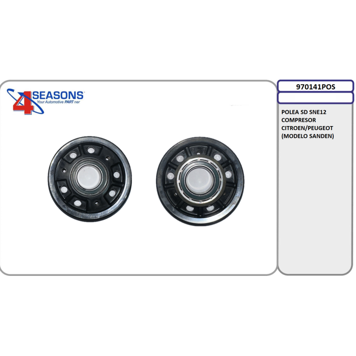 970141POS POLEA SD SNE12 COMP CITROEN/PEUGEOT (MODELO SANDEN)