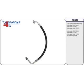 HOSE ASSEMBLY VW GOLF 06-00 / GTI 06-00 / JETTA