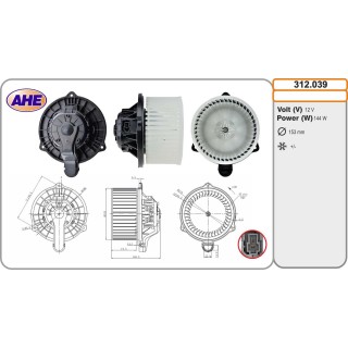 312039 Vent. Ab. HYUNDAI/KIA i30/ix35/Santa Fe/Carens/CEE'D/Sportage 01.10-