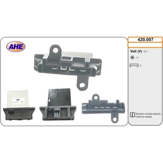 420007 Res. Vent. Ab. NISSAN Juke/Qashqai/X-Trail 02.07-12.19