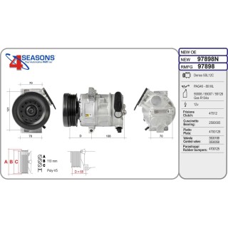 97898  COMPRESOR  OPEL CORSA D 1.0 06-