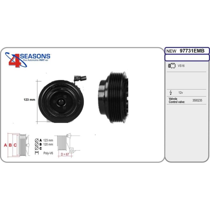 EMBRAGUE COMP VS14/VS16 