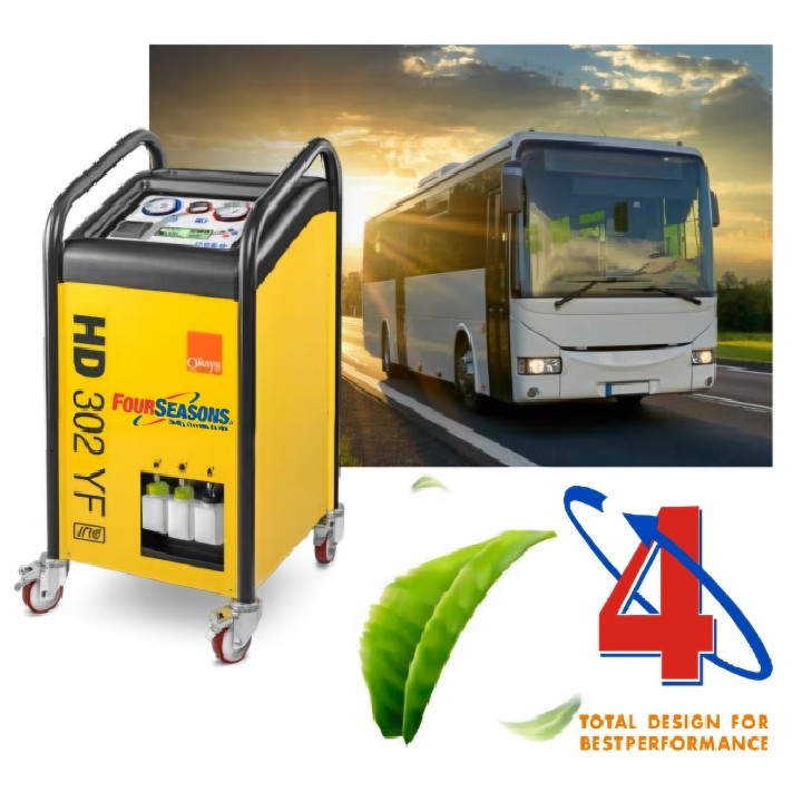SCH302R     //     HD302-IRC - Fully Automatic  Unit for Recovery, Recycling, Recharging R134a refrigerant for BUS and Passenger