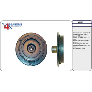 48215  PLATO EMBRAGUE HUB DENSO 10PA