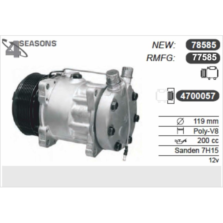 77585 SD 7H15 PV8 123MM ST2 12V V-O'R (JE)