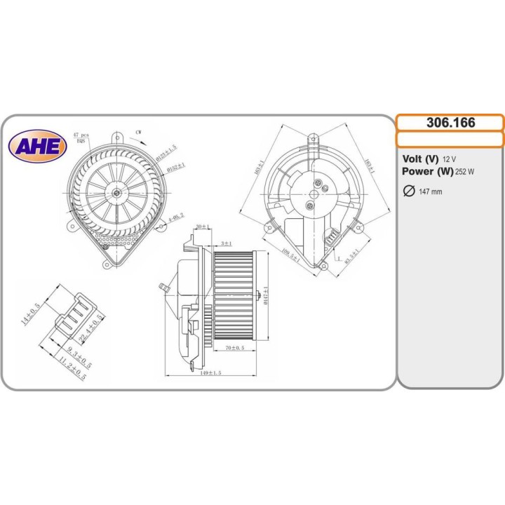 Vent  Ab  PEUGEOT 306 01 93-04 02