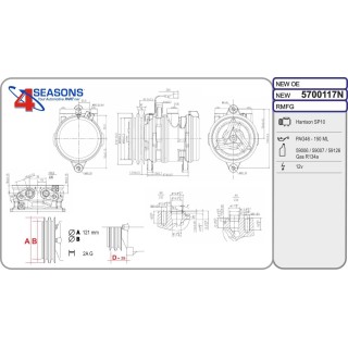 5700117N Cmp New FIAT Cinquecento/Seicento 07.91-01.10