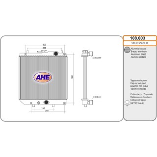 108003  RAD DAIHATSU Charade III/IV 1.3-1.6 M +/-AC