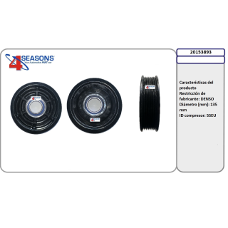 20153893  POLEA NP 5SEU PV7 135MM