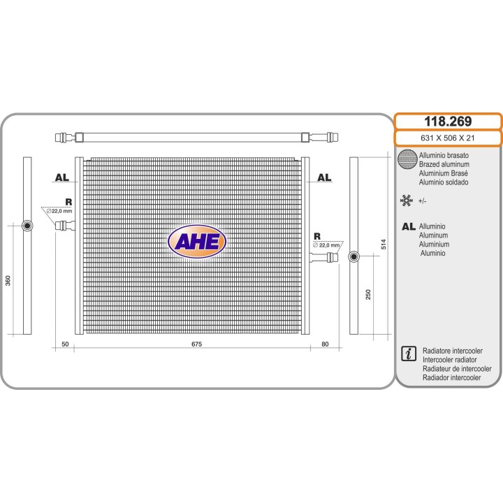 118269 Rad. Int. MERCEDES B907/B910 Sprinter CDi 06.20-