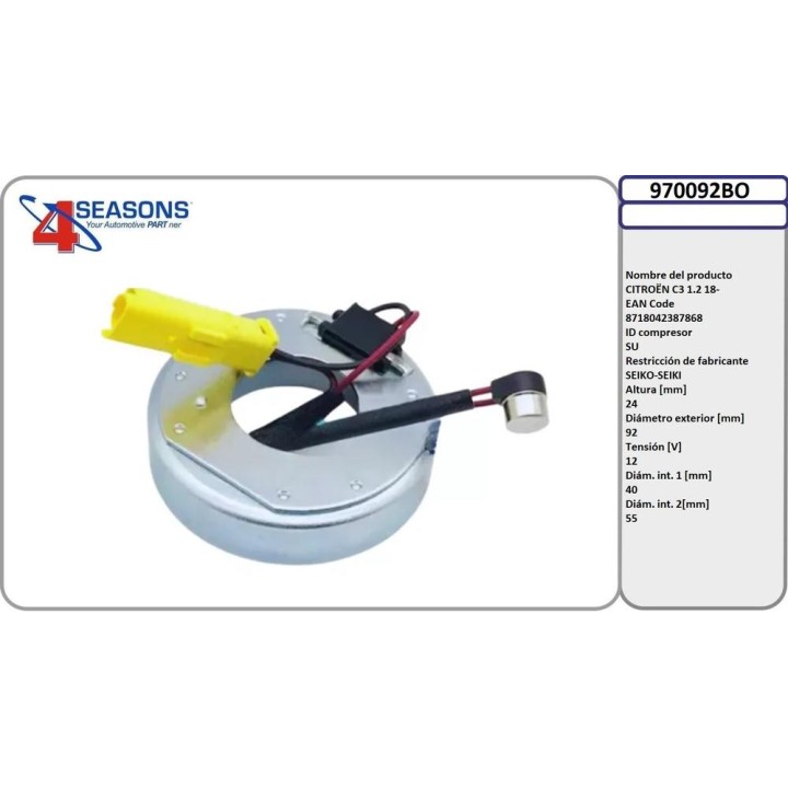 BOBINA COMP  SEIKO-SEIKI 92X55X24 