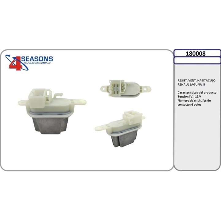 RESISTENCIAS DE VENTILADOR RESIST LAGUNA III 07-11