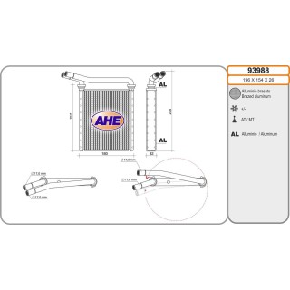 93988  HEATER TOYOTA Auris/Corolla/Prius/Rav 4 /Rav 4 06-