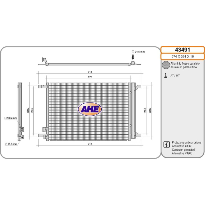 43491  COND VOLKSWAGEN Golf VII  12-
