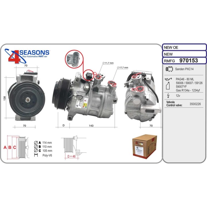 970153  Cmp Rem MERCEDES cl. C W205/ cl. V/cl. GLC X253/Vi