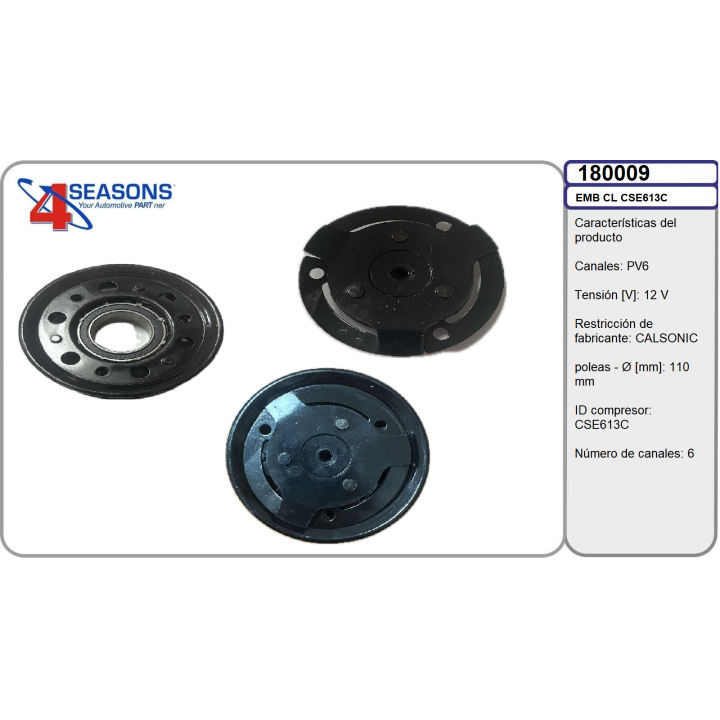 180009 EMB CL CSE613C PV6 110MM 12V 97741