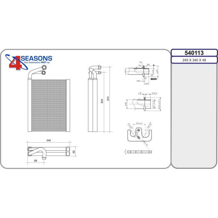 540113 Evap. MERCEDES C167/V167 Classe GLE 10.18-