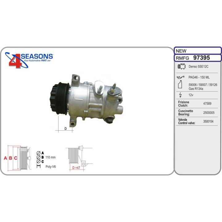 97395  CMP  DODGE/JEEP Caliber/CMPass/Patriot 1.8/2.